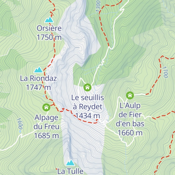 Map of Le seuillis à Reydet