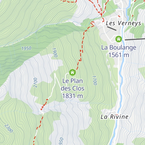 Map of Le Plan des Clos