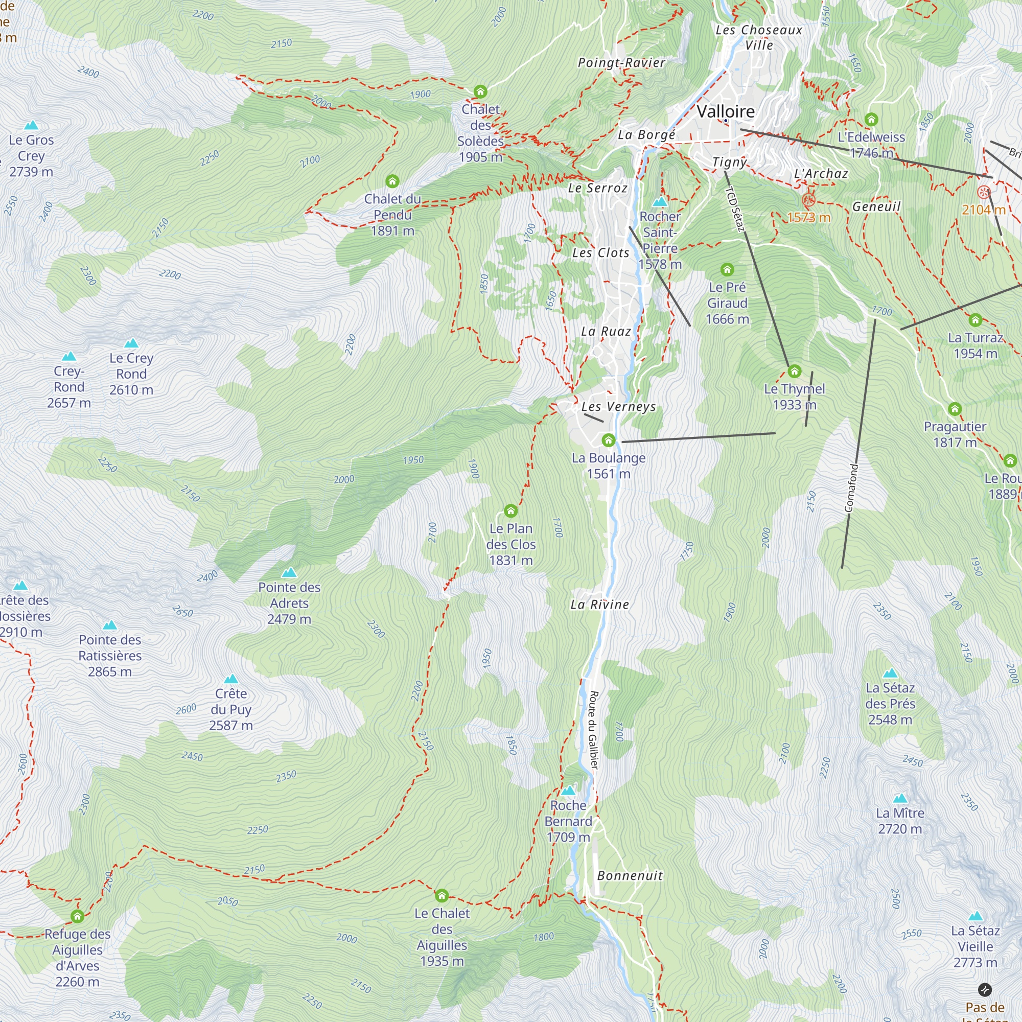 Le Plan des Clos map