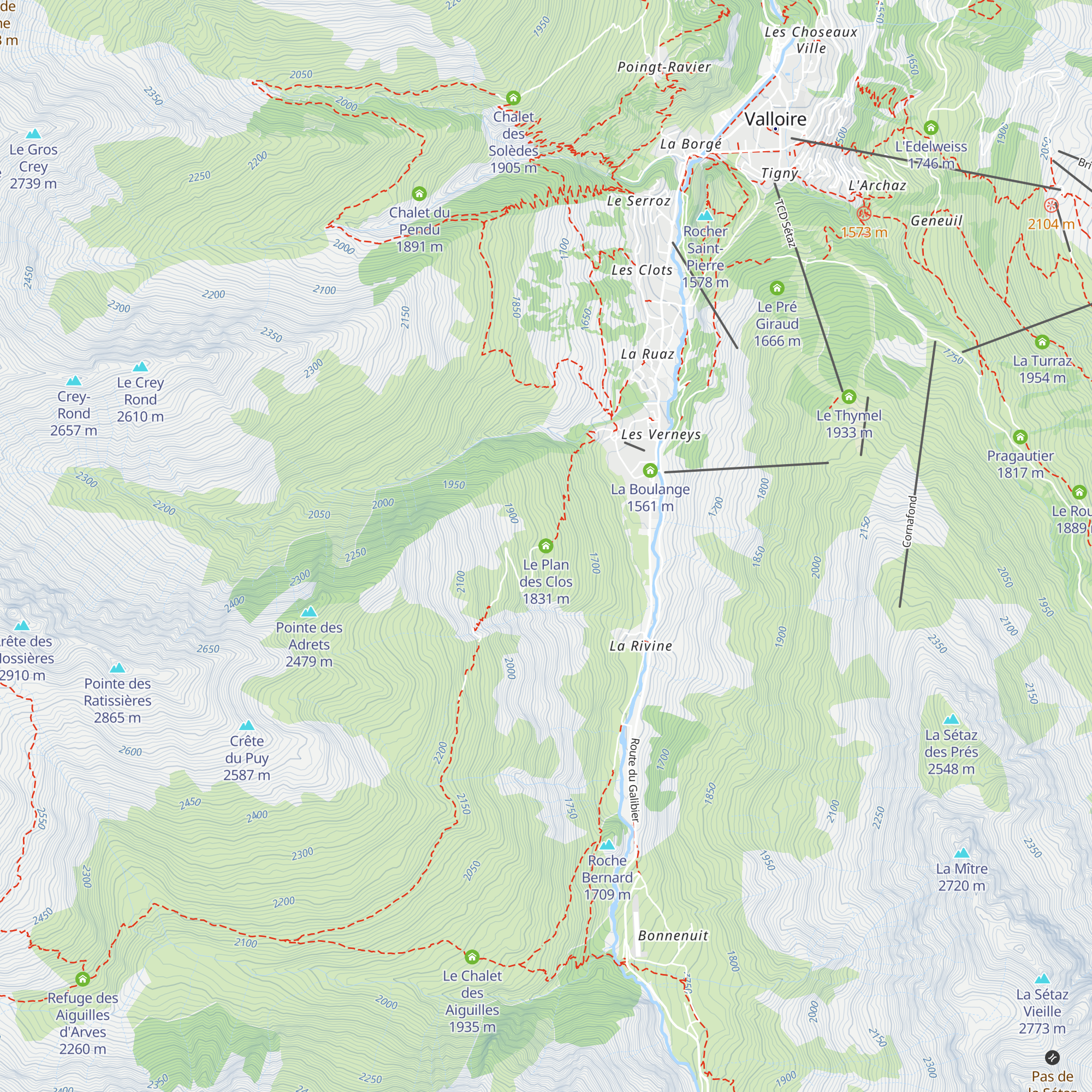 Le Plan des Clos map