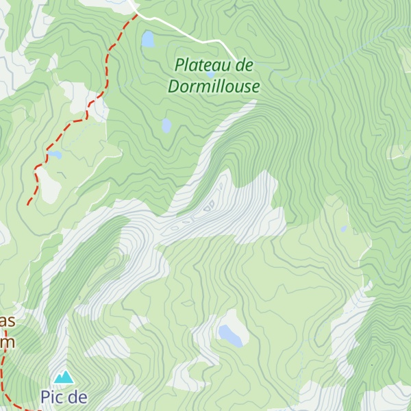Map of Crête du Laveyret