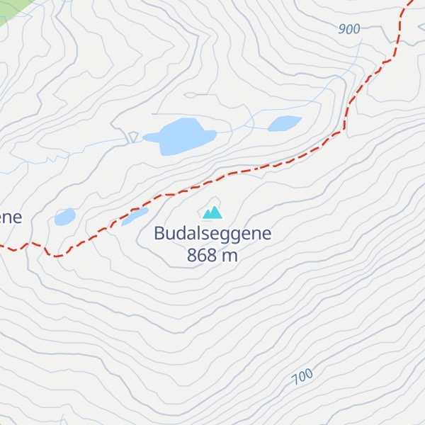 Map of Budalseggene
