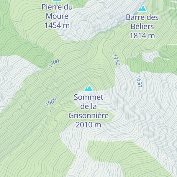 Map of Sommet de la Grisonnière