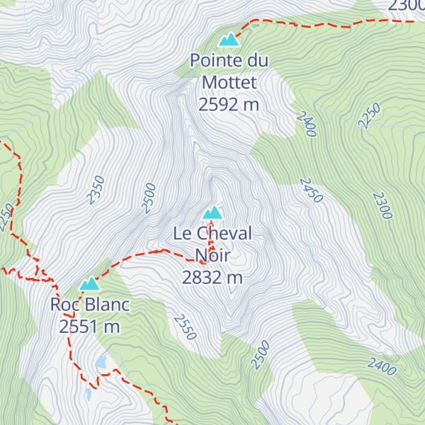 Map of Le Cheval Noir