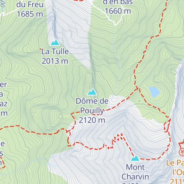 Map of Dôme de Pouilly