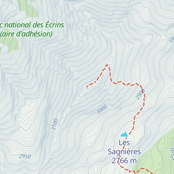 Map of Pointe de l'Aiglière