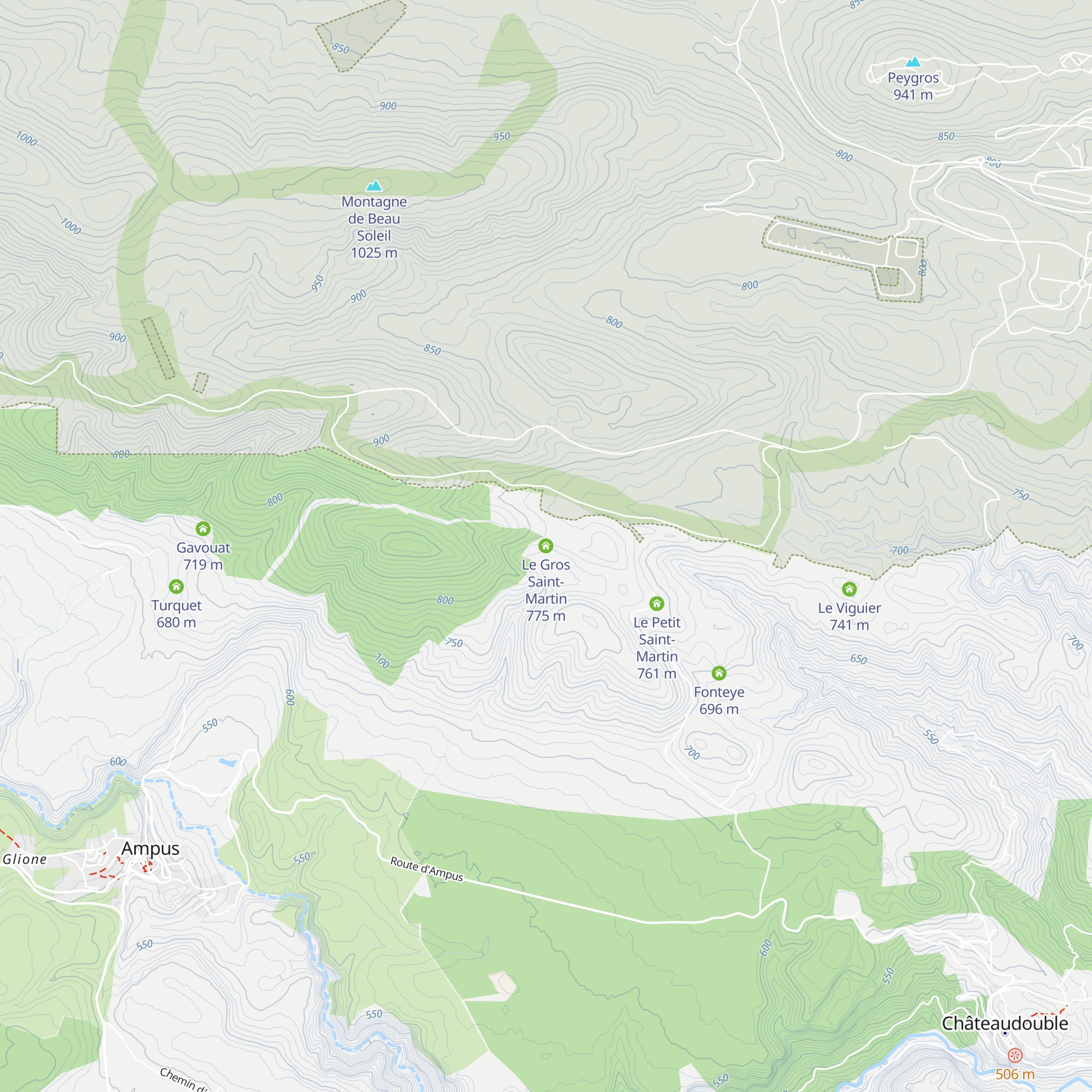 Le Gros Saint-Martin map