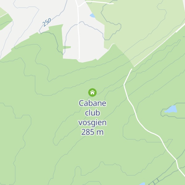 Map of Cabane club vosgien