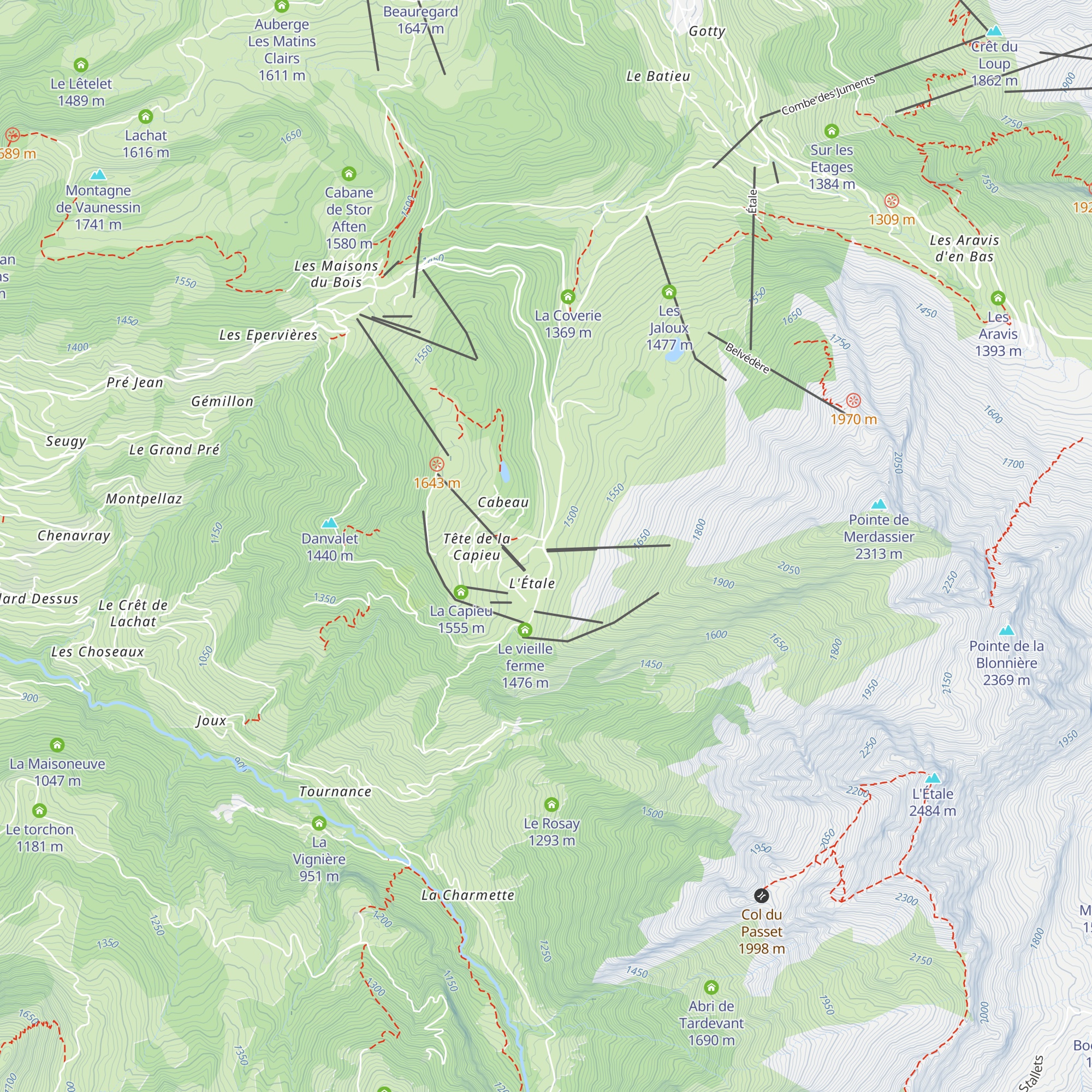 Le Choucas map
