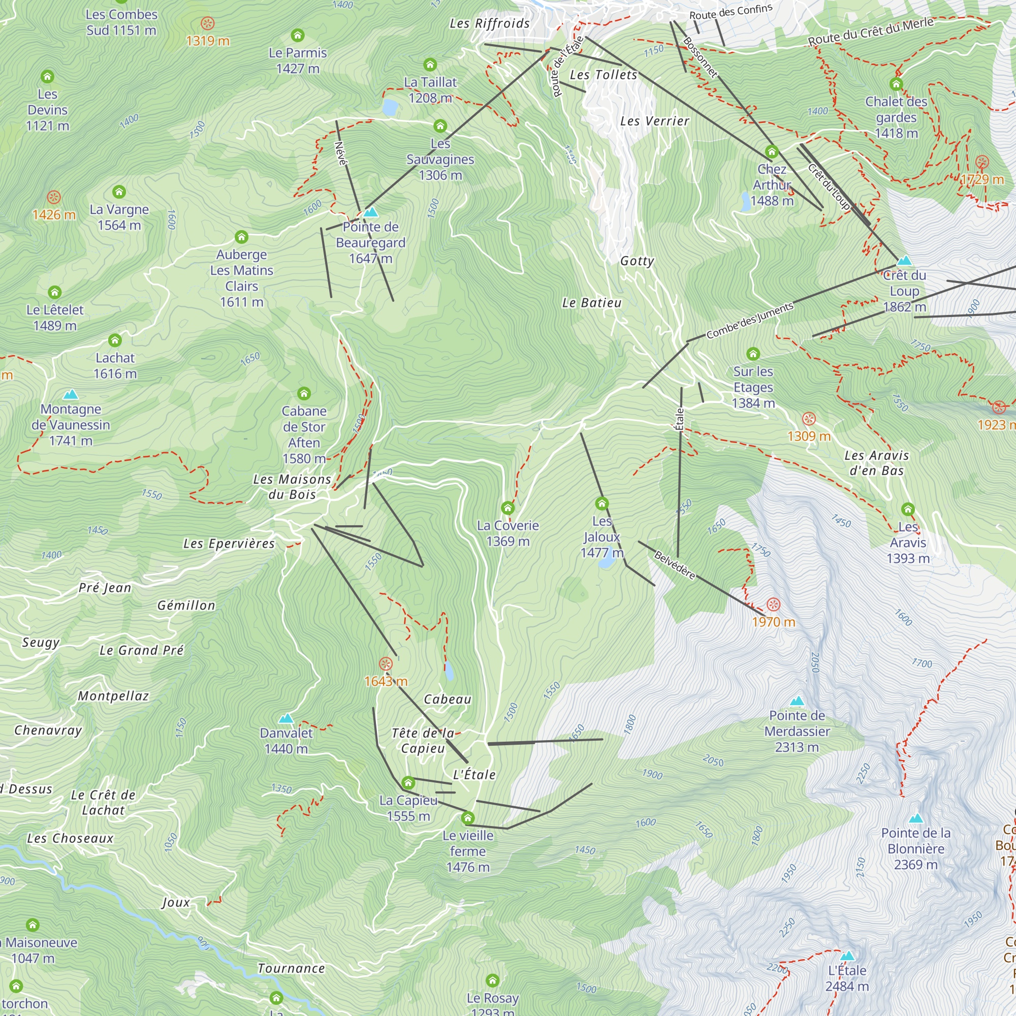 La Coverie map