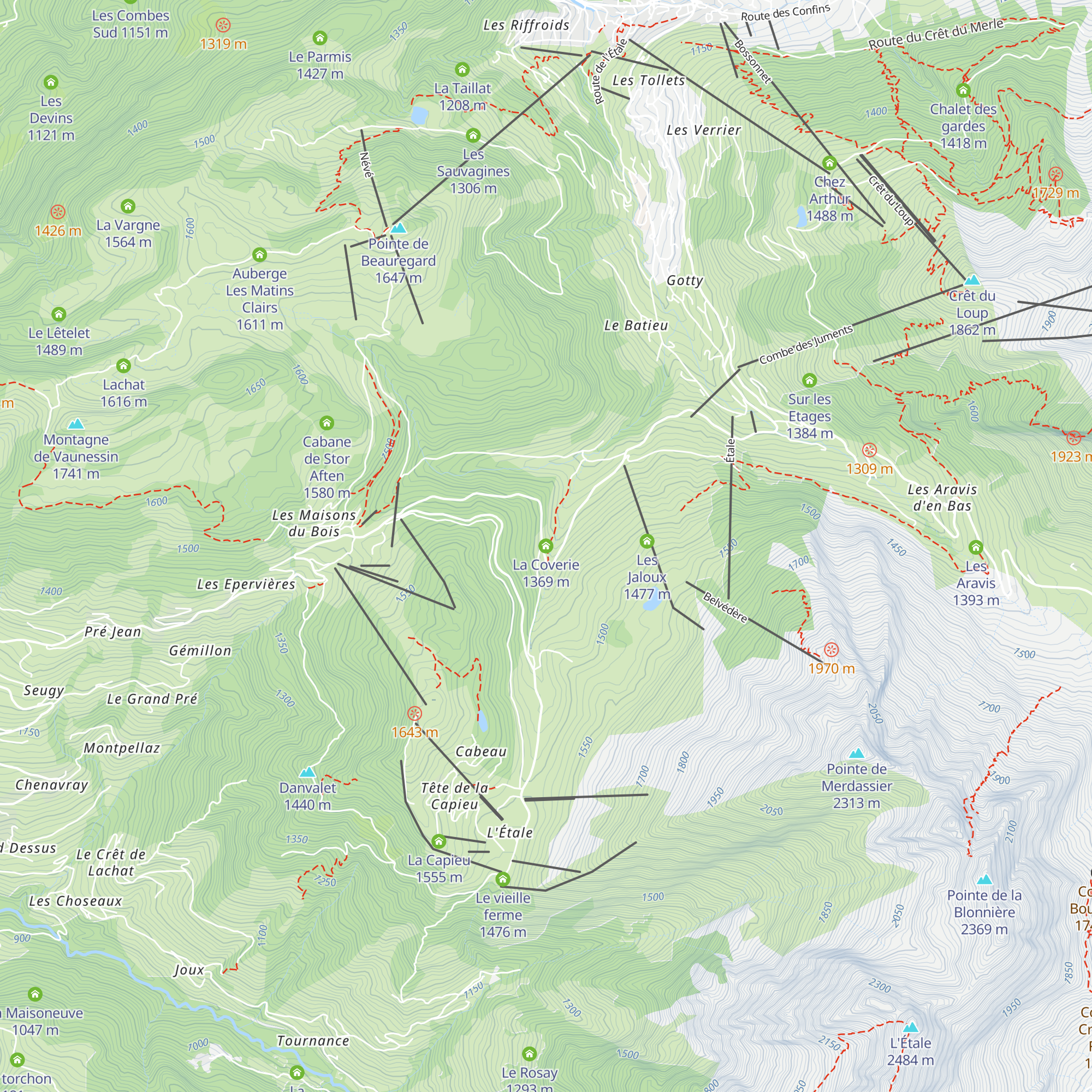 La Coverie map