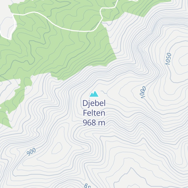 Map of Djebel Felten