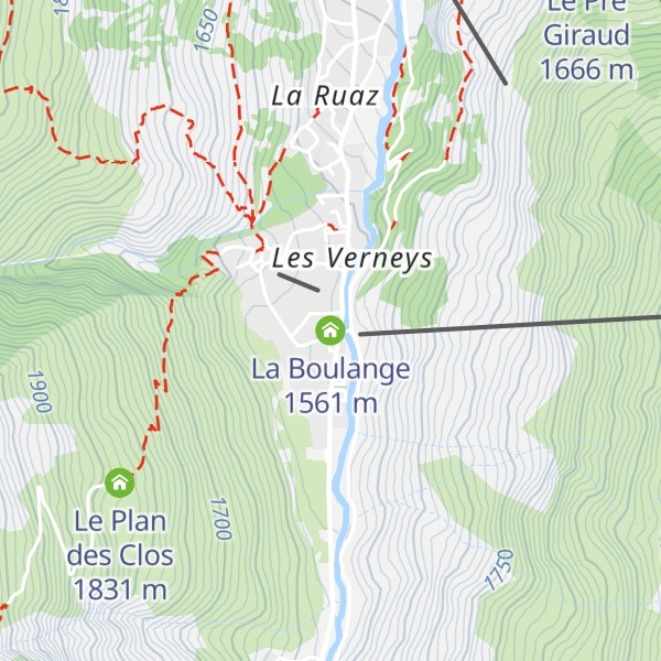 Map of La Boulange