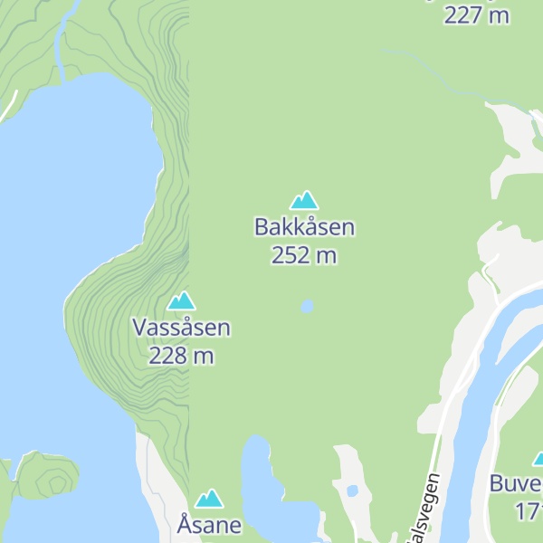 Map of Lauvåsen