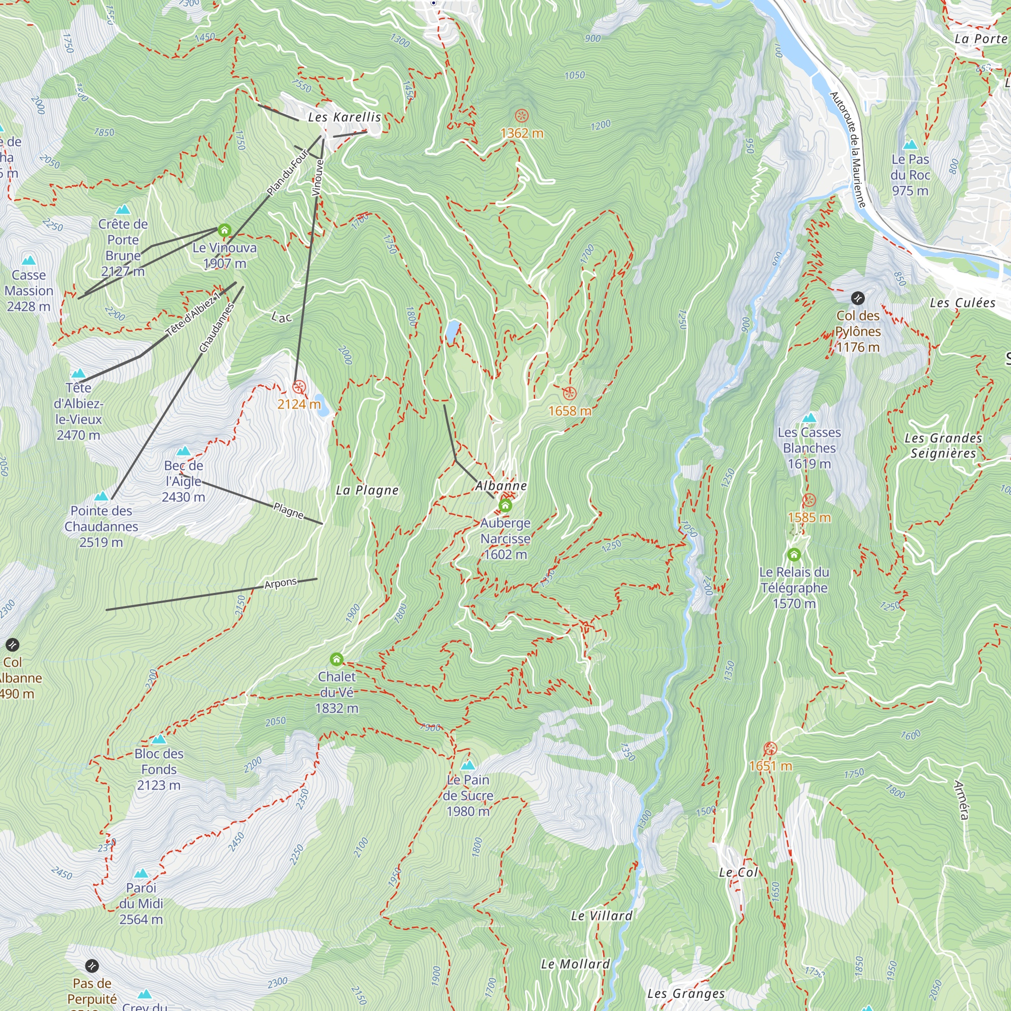 Auberge Narcisse map
