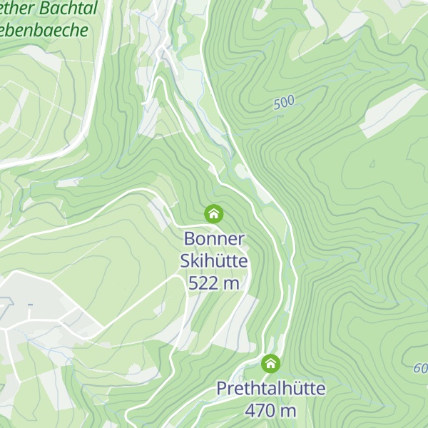 Map of Bonner Skihütte