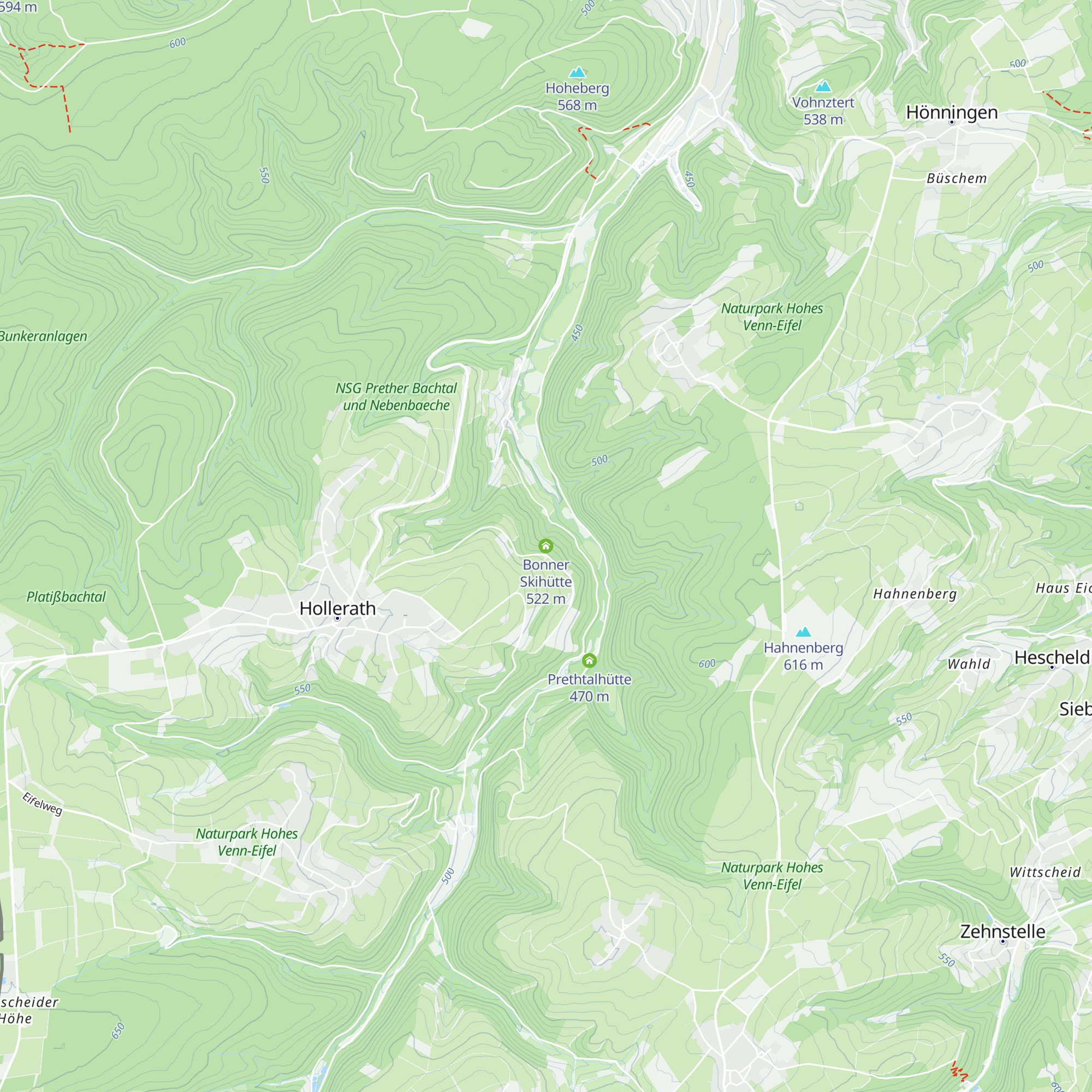Bonner Skihütte map