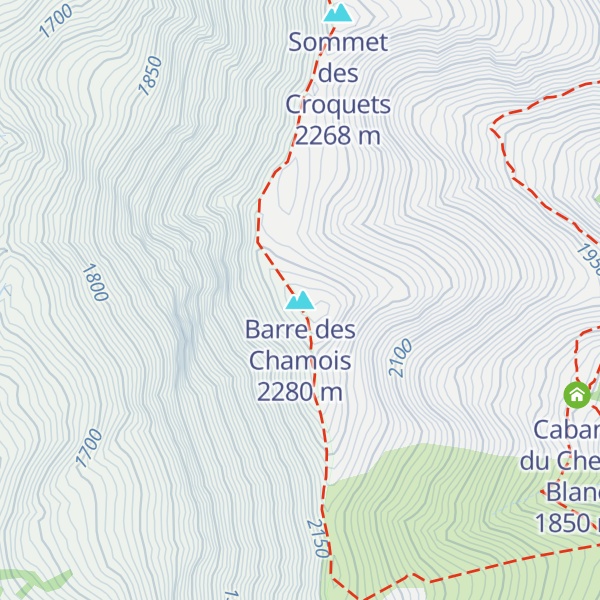 Map of Barre des Chamois