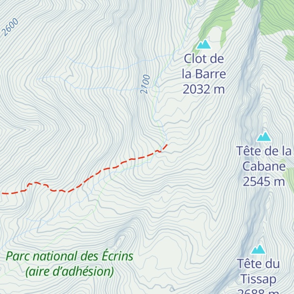 Map of Cabane de Tissap