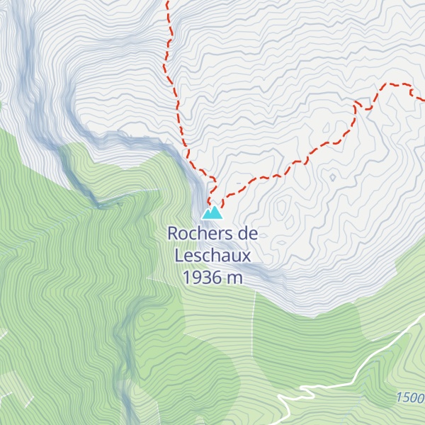 Map of Rochers de Leschaux