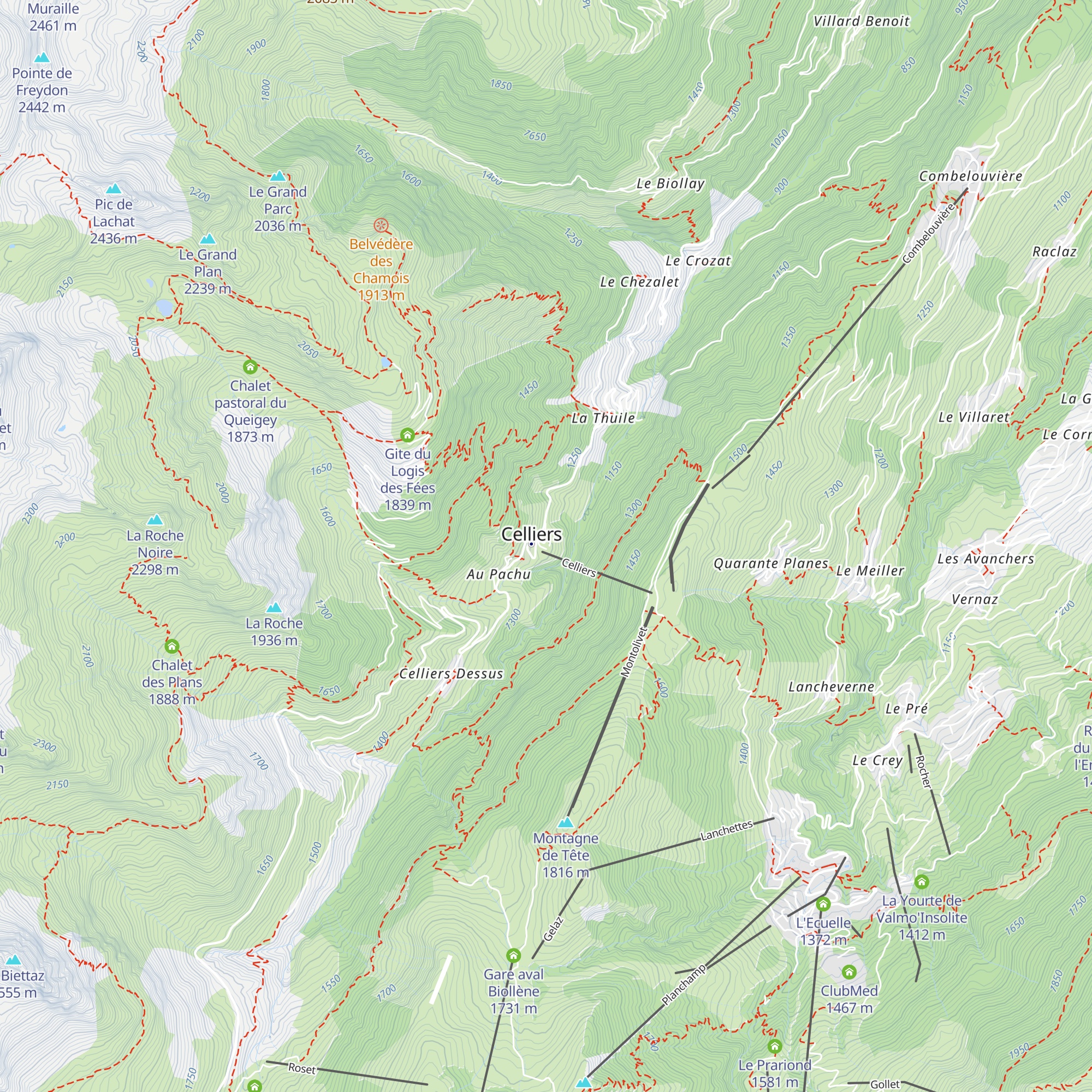 Le Rognolet map