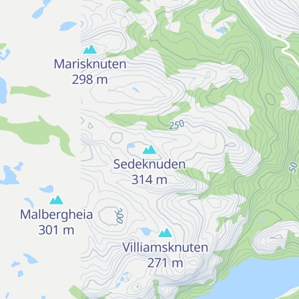 Map of Sedeknuden