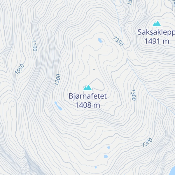 Map of Bjørnafetet