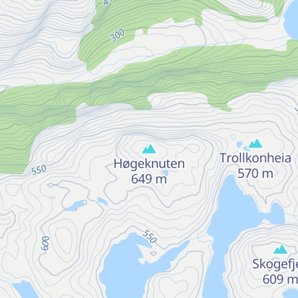 Map of Høgeknuten
