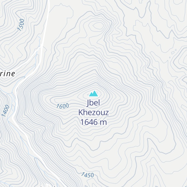 Map of Jbel Khezouz