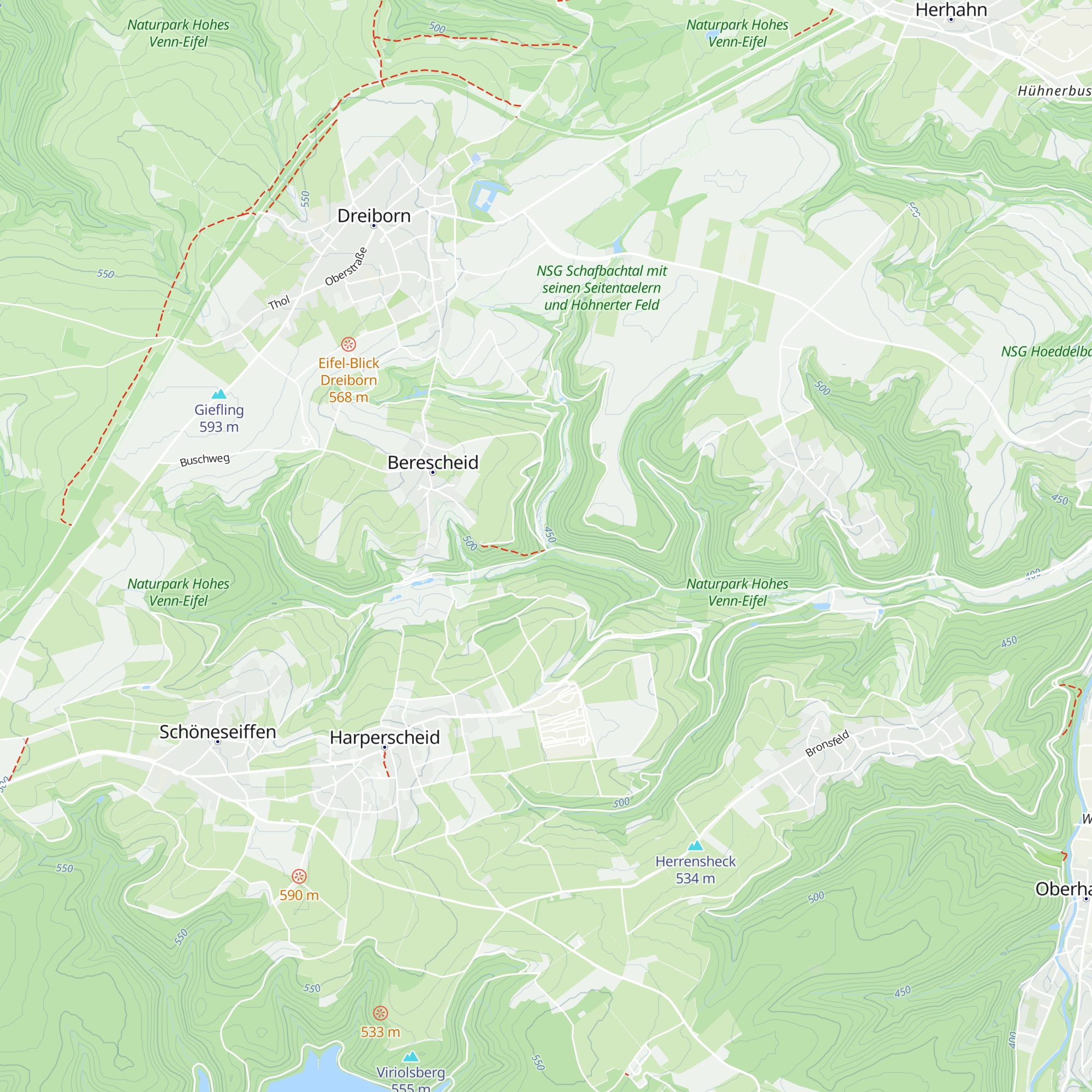 Schutzhütte Scheckenbach map