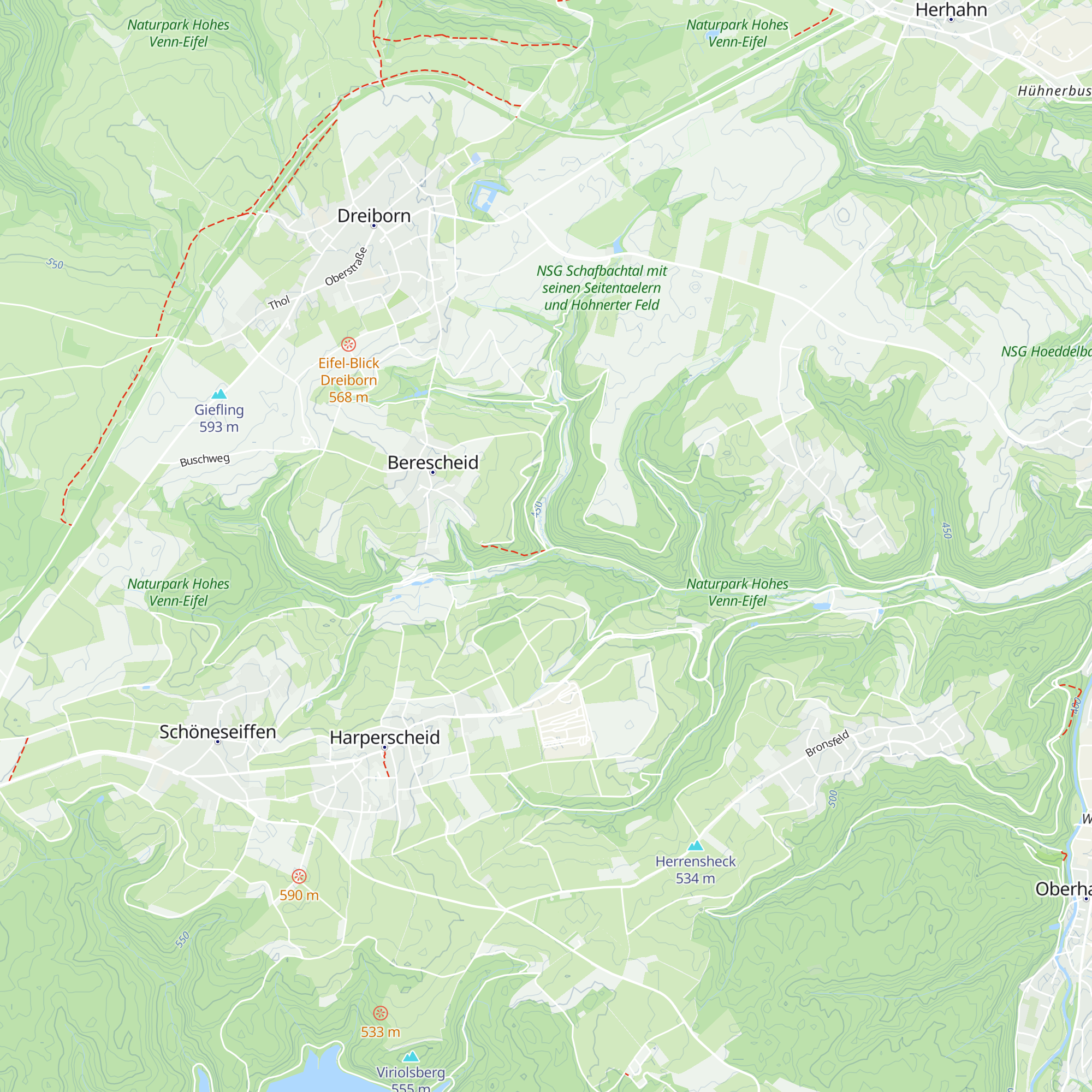 Schutzhütte Scheckenbach map