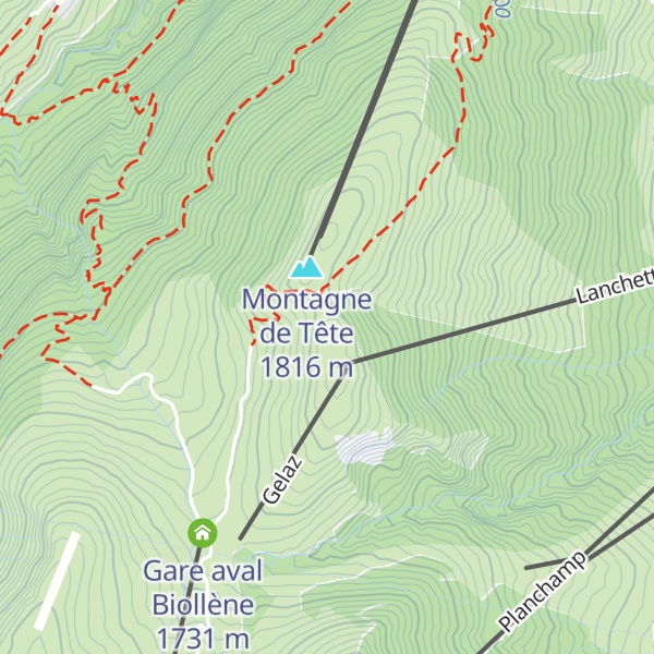 Map of La Vache orange