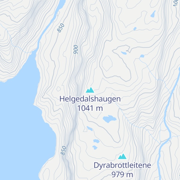 Map of Helgedalshaugen