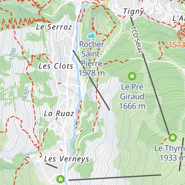 Map of Rocher de Ratamorte