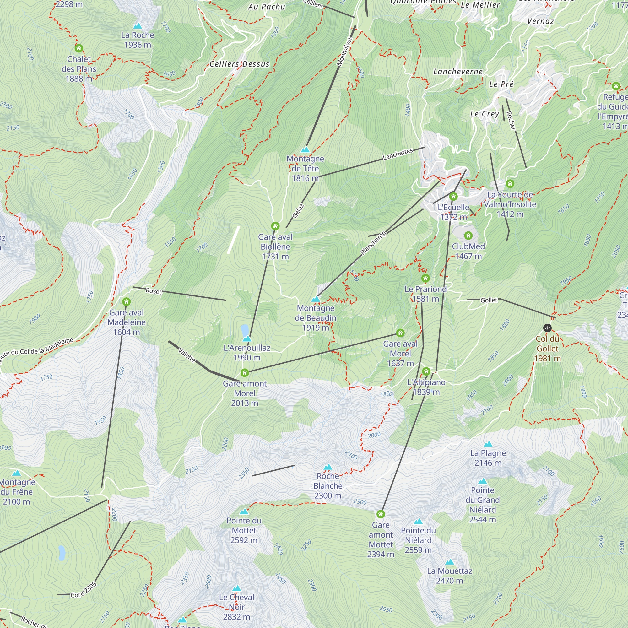 Les Voiles du Nant map