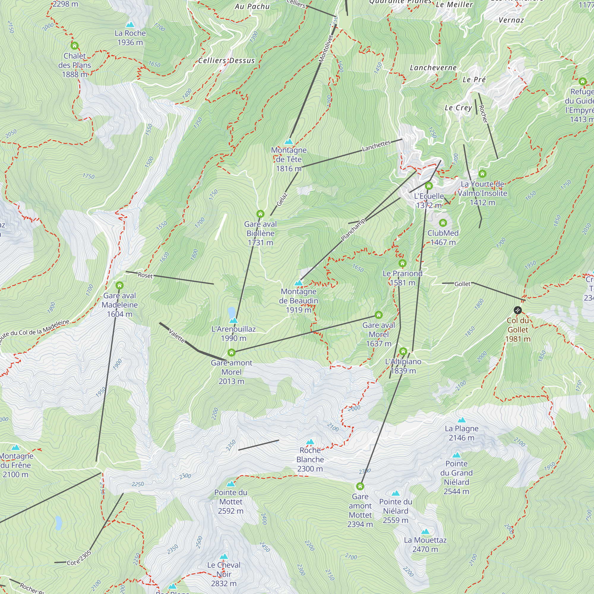 Les Voiles du Nant map