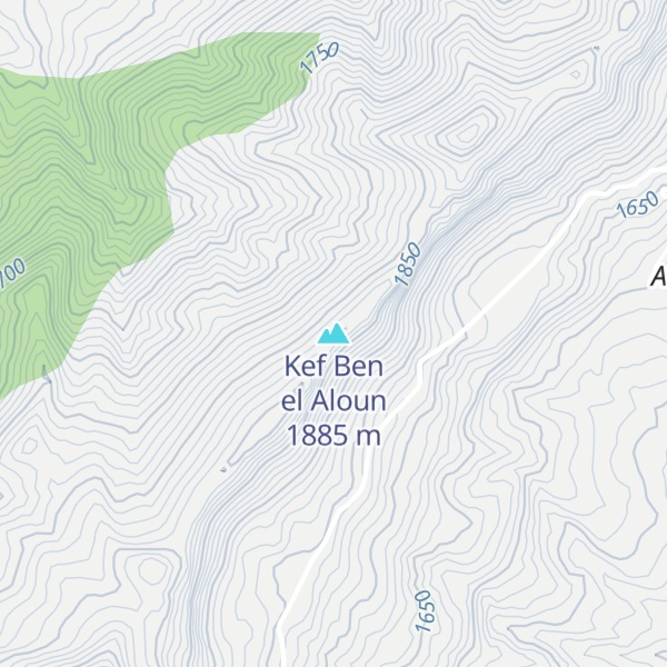 Map of Kef Ben el Aloun