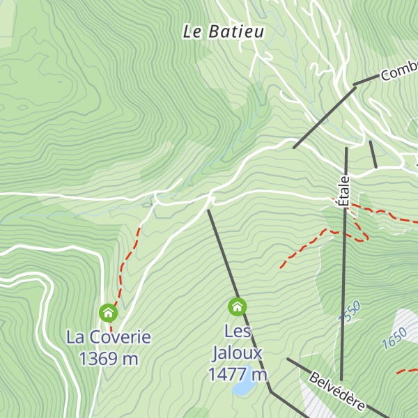 Map of La Clusaz - Grand Laquais