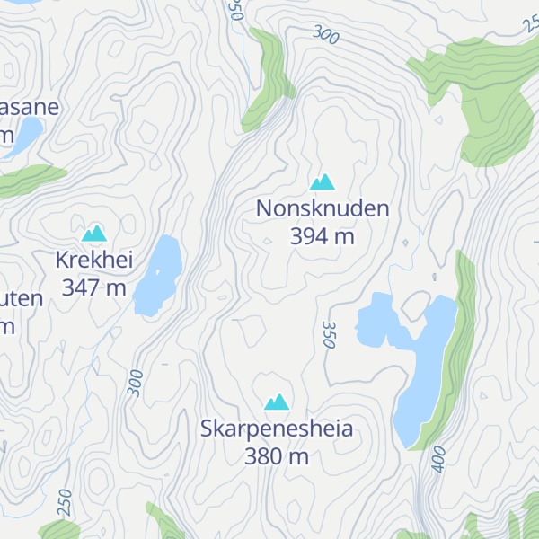 Map of Stora Skarpenesheia