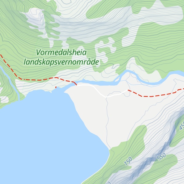Map of Trodla-Tysdal turiststasjon