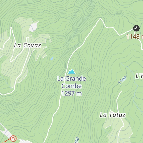 Map of La Grande Combe