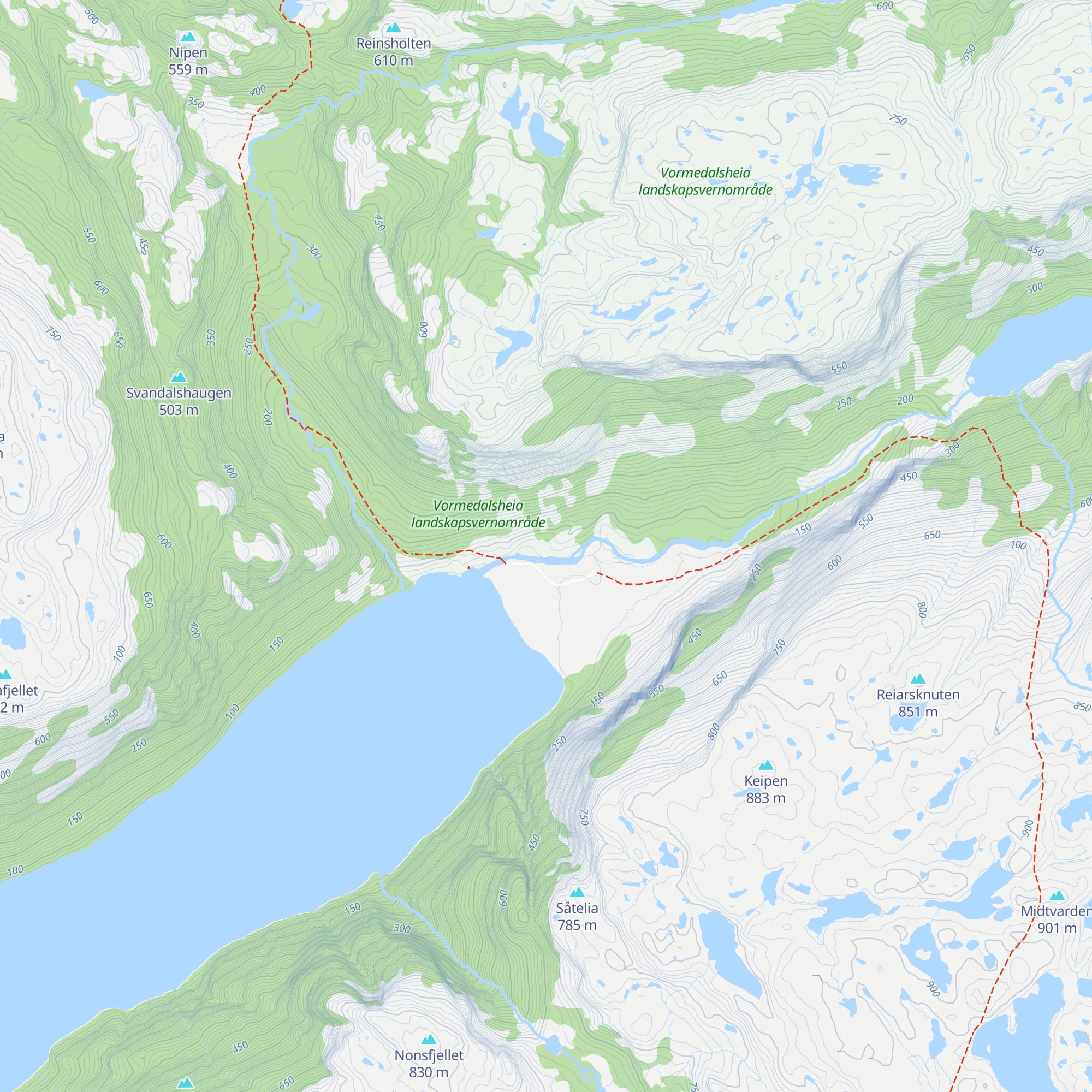 Trodla-Tysdal map