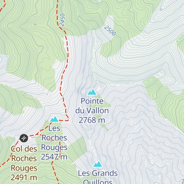 Map of Pointe du Vallon