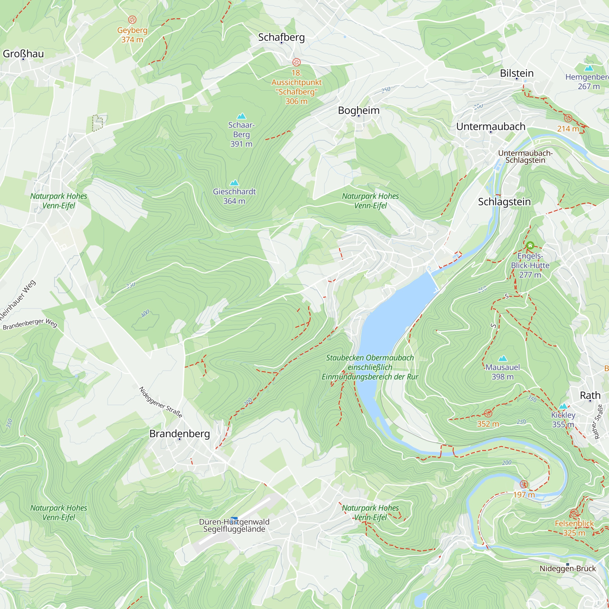 Hütte map