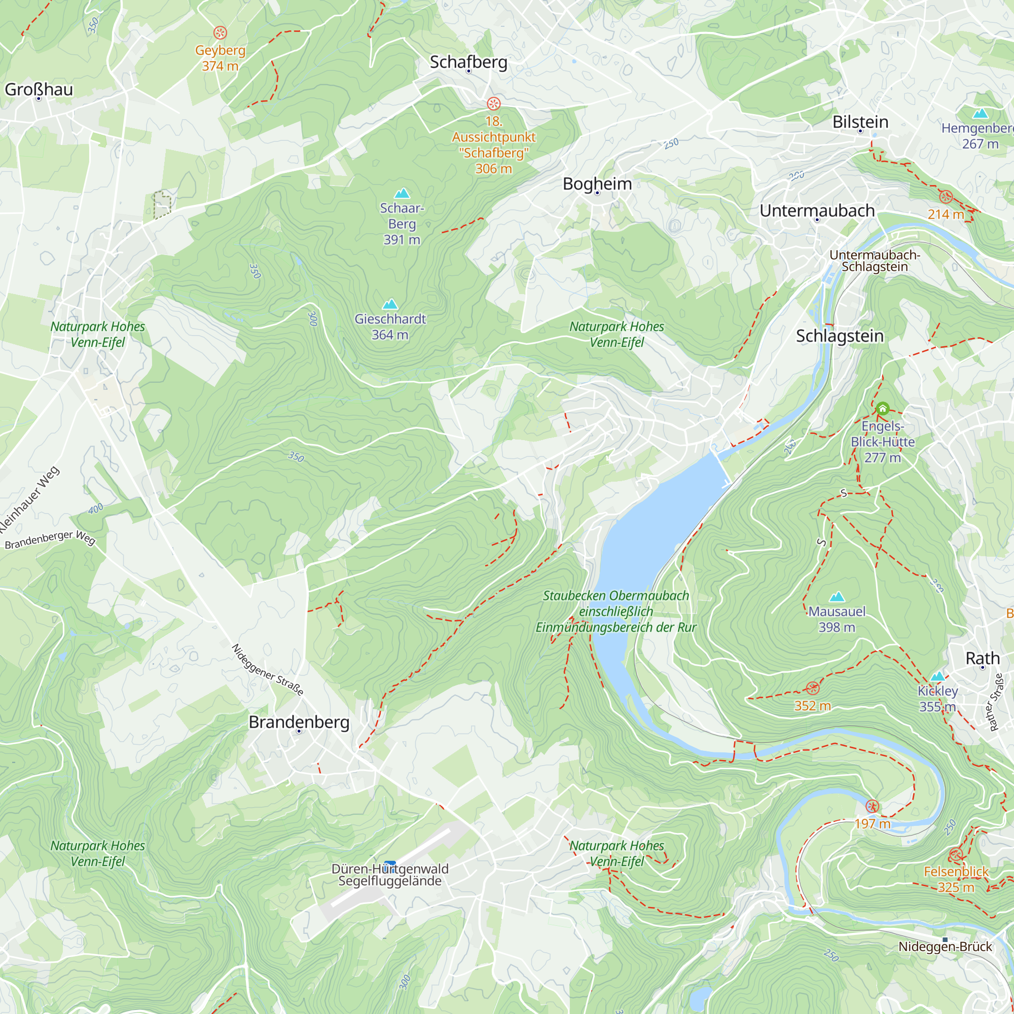 Hütte map