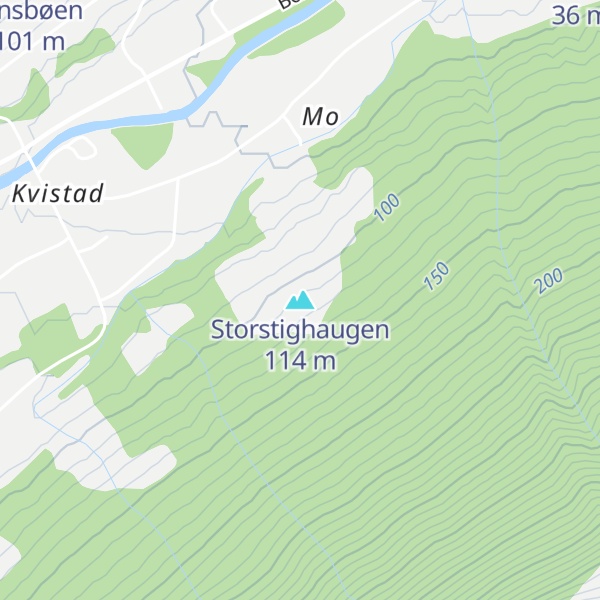Map of Storstighaugen
