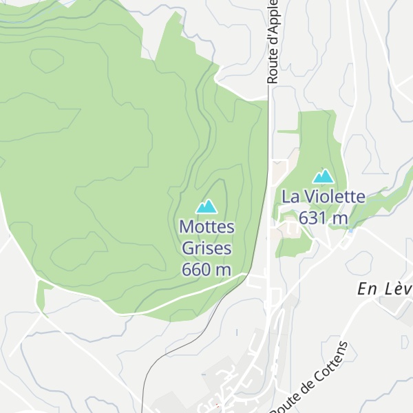 Map of Mottes Grises