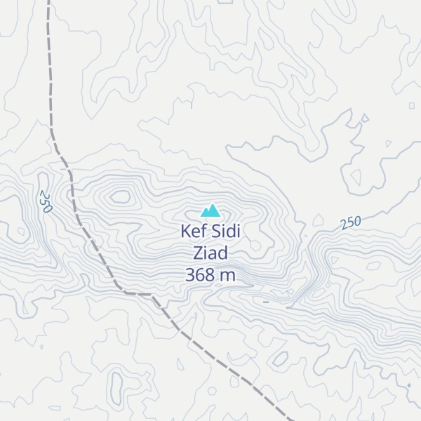 Map of Kef Sidi Ziad