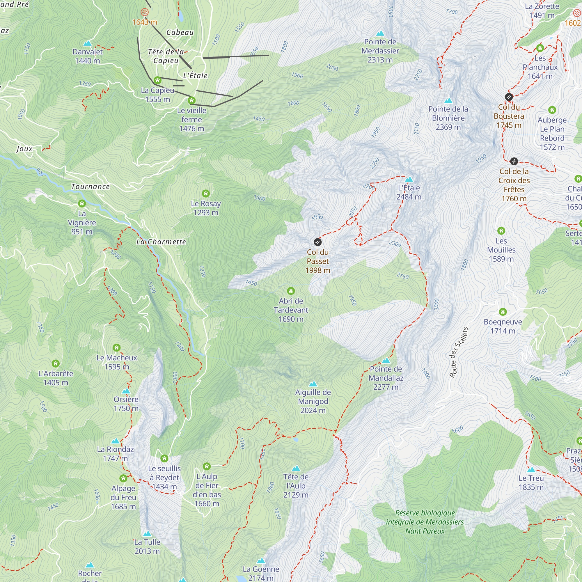 Abri de Tardevant map