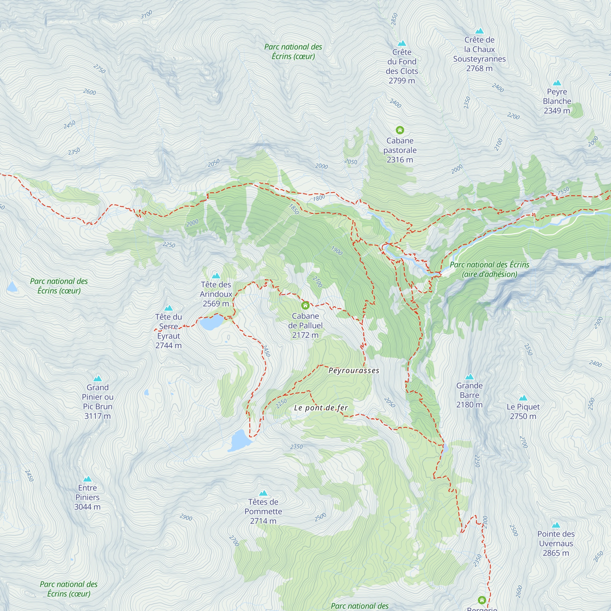 Cabane de Palluel map